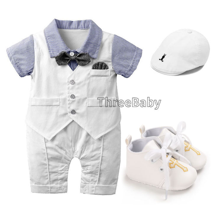 Gentlemen Clothes for Infant Boy Tuxedo Korean Version Onesies for