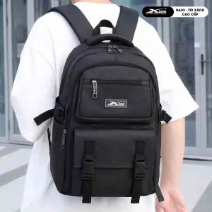 Balo Thời Trang Xbags Black Blue XB3203 Màu Đen Sang Trọng Hiện Đại Chống Nước Chống Sốc Tốt Nhiều Ngăn Đựng Được Laptop 15.6 Inch!