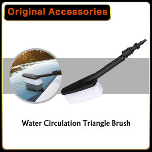 Self Rotating Car Wash Brush Soft Bristle Car Bubble Wash Brush Pressure Washer Cleaning Brush Fast Clean Gun Triangular Brush Car Wash Tools