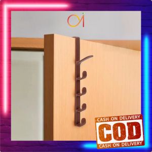 AI-C959 Gantungan Pintu Lemari Baju Topi Tas 5 Hook Tanpa Paku / Hanger Gantungan Baju Hanger