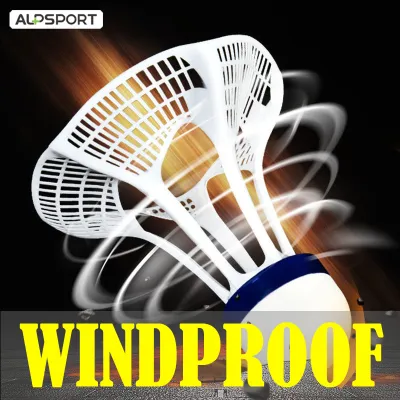 ALPSPORT FF Windproof Nylon Plastic Rubber Yonex Training Shuttlecocks Resistant Not Rotten Resistant Badminton Ball Outdoor Shuttle Cocks