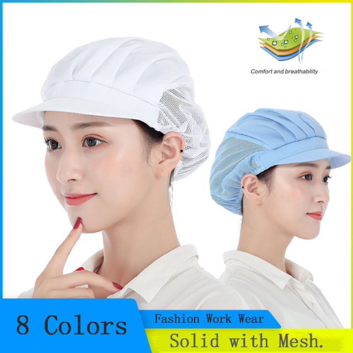 1972YAN1 Work Wear Canteen Restaurant Catering Chef Cap Cook Hat Hair ...