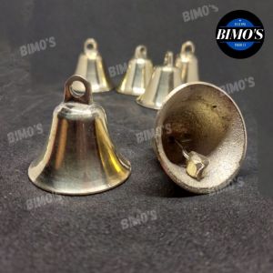 TERMURAH Lonceng Kuningan Motif Polos Diameter 4cm Bel Kuningan Kalung Kucing Kuningan