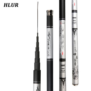 กล้องส่องทางไกลเสา HLUR เบ็ดตกปลา Carbon ไฟเบอร์เบ็ดตกปลาแม่น้ำ3.6M-7.2M