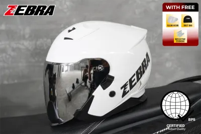 zebra helmet YM-902 Motorcycle half face helmet for unisex zebra dual visor half face helmet for free visor