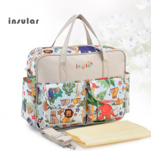 Insular Diaper Bag Multifunctional Baby Diaper Nappy Bag Diaper Travel Bag Diaper Shoulder Bag