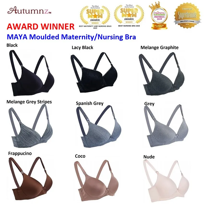 Maya Nursing Bra (No underwire) - *Lacy Nude* *BB - Autumnz