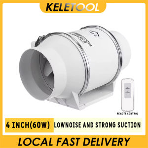 Exhaust Fan 220V Home Silent Inline Pipe Duct Fan Bathroom Extractor Ventilation Kitchen Toilet Wall Air Ventilator