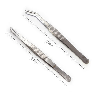 แหนบยักษ์ แหนบตรง แหนบโค้ง แหนบสแตนเลส แหนบตกแต่งตู้ปลา ให้อาหารแหนบสัตว์ 30ซม