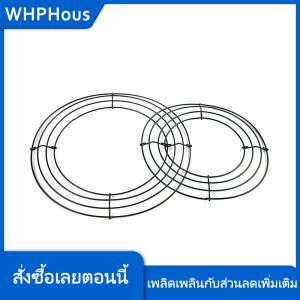 WHPHous รอบห่วง DIY คริสต์มาสลวดพวงหรีดกรอบผนังแขวนสำหรับงานแต่งงานวาเลนไทน์