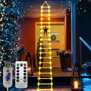 Santa Claus THANG LEO ánh sáng giáng sinh Đèn dây trang trí trong nhà ngoài trời Cây giáng sinh Đèn LED treo