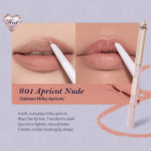 Flower Knows Knight Unicorn Series Double Head Lip liner Milk Apricot Color Atmosphere Lips Lock Lips Soft Fog Color Natural Persistence Lip liner