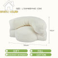 Lazy sofa backrest folding sofa Super soft bean bag sofa Lamb velvet sofa. 