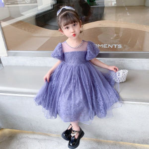(LOLI-JKT) BD-444 GAUN BROKAT TUTU ANAK BAGUS LENGAN PUFF SIZE 100-140