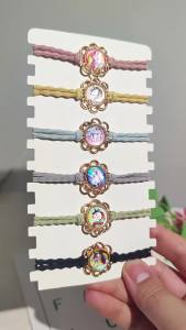 ยางรัดผมสไตล์สดใหม่ KPOP ยางรัดผมทนทานของกลุ่มสาวเวทย์มนตร์ฮันเตอร์ ไม่ทำลายเส้นผม ยืดหยุ่นสูง อุปกรณ์เสริมผม ยางรัดผมขายดี