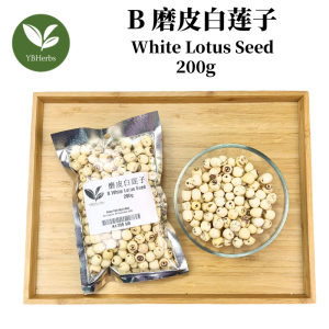 磨皮白莲 200g White Lotus Seed 白莲 白莲子 Lian Zi