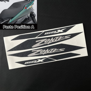 Suitable for ZONTES 150X 2026 Motorcycle Rear Side Panel Body Cover Under Seat Decorative Sticker Frosted Scratch-resistant Waterproof Decals