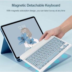 Flip Keyboard Kesing Magnet Warna Warni Ada Tempat Pen Untuk Samsung S9 Plus 12.4 Inch 2023