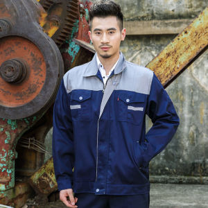 เสื้อช็อปช่าง เสื้อทำงาน ผ้าเวสปอยท์ซิปอก สาบปิดซ่อน แถบสะท้อนแสงหลัง แขน