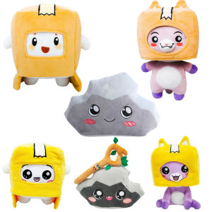 Fast Shipping Dropshipping 1 PCS Lankybox Removable Cartoon Robot Soft Toy Plush Childrens Gift Turned Into A Doll Girl Bed Pillow