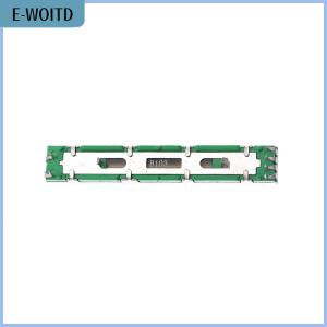 【E-WOITD】 60mm Fader Mixer Double B10K Volume Potentiometer Mixer Fader Straight Sliding Volume Potentiometer