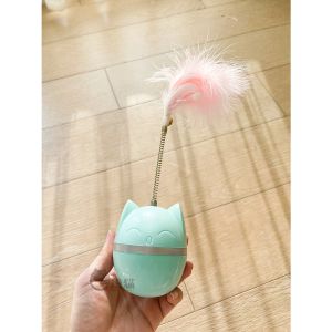 ของเล่นล่อแมว ตุ๊กตาล้มลุก ของเล่นล่อแมวน่ารัก ของเล่นแมวขนนก ของเล่นแมวแก้น้องเบื่อ