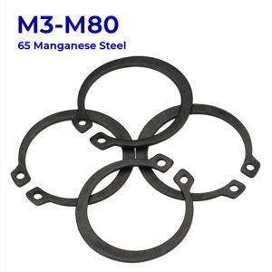 Black 65Mn Manganese Steel C Type External Circlip M3 M4 M5 M6 M7 M8 M10-M80 Bearing Retaining Clip Snap Ring Circlip For Shaft