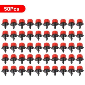 Adjustable Dripper Red Micro Drip Irrigation Watering Anti-clogging Emitter Garden Supplies for 1/4 inch Hose