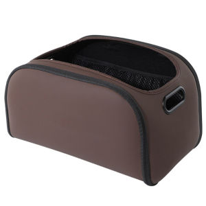 SEAMETAL Multi-functional Leather Car Storage Box Passenger Side Large Opening Storage Box Large Capacity Trunk Organizer
