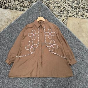 NIRMALA SHIRT - Ukuran S M L XL XXL 3XL 5L - Atasan Wanita Jumbo - Atasan Jumbo - Kemeja Big Size