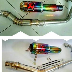 knalpot racing akrapovic megapro scorpio z verza tiger gl pro dll