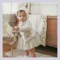 Baby Girl Knitted Cardigan Sweater Jacket Long Sleeve. 