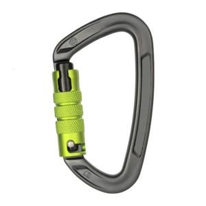 อลูมิเนียมอัลลอยด์หนักชนิดตะขอเกี่ยวเชือกไต่เขาน้ำหนักเบาล็อคนิรภัยอย่างรวดเร็วสำหรับกิจกรรมกลางแจ้งและชุดของใช้ประจำวันสำหรับไปเที่ยว