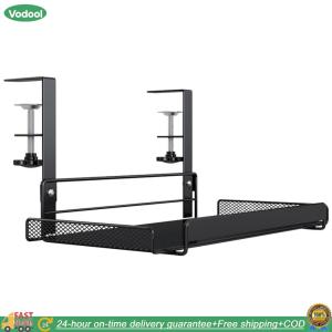 【24 hours Flash Delivery】Under Table Cable Management Rack Heavy Duty Wire Management Tray Adjustable Under Desk Cord Organizer for Home Office