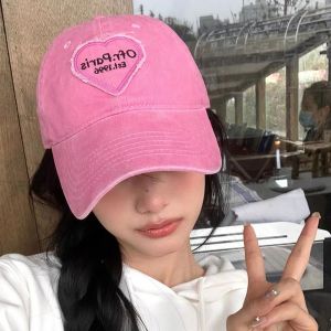 RGFV Có thể điều chỉnh Hip hop Hợp thời trang Mũ che nắng Du lịch Trái Tim Tình yêu màu hồng Ngoài trời Dành cho nam Mũ Snapback Mũ bóng chày trái tim Mũ Lưỡi Trai Mũ che nắng