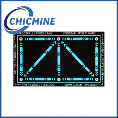 Chicmine Indoor Football Practice Mat Soccer Skills Mat Football Training Mat Non-slip Indoor Soccer Agility Speed Practice Mat Silent Sports Auxiliary Equipment for Kids and Adults – Perfect for Football