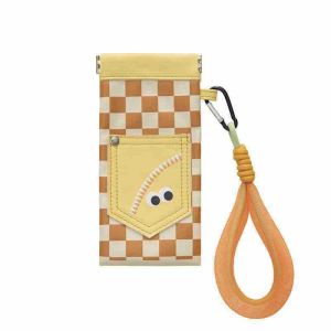 COVIEEZB Di động Túi đựng kính bằng da PU Dễ thương Túi đựng kính râm Túi đựng kính Di động Kẹp kính Túi Kính râm Nữ