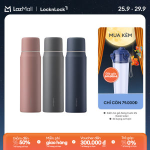 LHC1487 - Bình giữ nhiệt Lock&Lock Maman Cup Vacuum Bottle 505ml - Có nắp sử dụng như cốc. giữ nhiệt đến 20h - Hàng chính hãng
