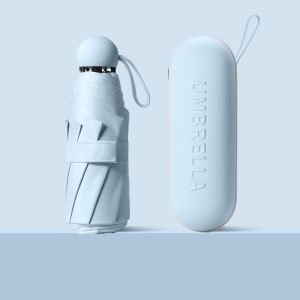 Capsule Sun Umbrella Men and Women Sunscreen UV Protection Sunshade Umbrella Dual-use Mini folding umbrella Five-fold Ultra-light