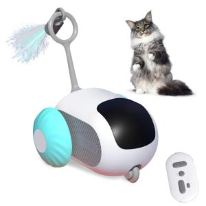 MECOME USB Charging Cat Toy Three Modes Turbo Tail Remote Control Cat Toy  Interactive Cat Toy For Cats Dogs