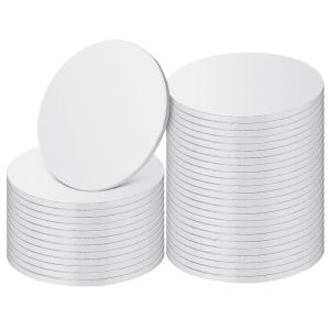 （Thickened and non-bending）8/10/12/14 inch premium cake bases/cake making mats - 5 pieces per set 1/2 inch thick oil-resistant and sturdy.