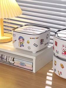 Hair accessory storage box for little girls and children with covered hair rings hair clips rubber bands hair clips headband accessories large capacity artifact