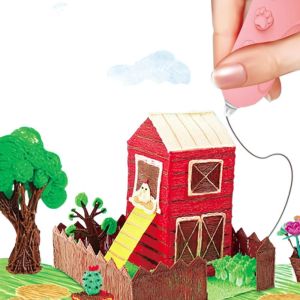 VJ5YE Cute Little Architect For Kids/Adults Safe Low Temperature Birthday Gifts Bee Rabbit Animal Shape 3D Drawing Print Pen Art Craft Printer 3D Printing Pencils DIY Draw Toys