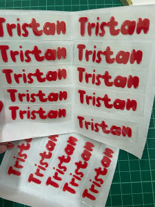 CUSTOMISE NAME PRINT IRON ON HEAT TRANSFER VINYL FOR TEXTILES