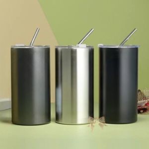 Tumbler GOOD MORNING POLOS 600ml Botol Sedotan Stainless Ice Americano