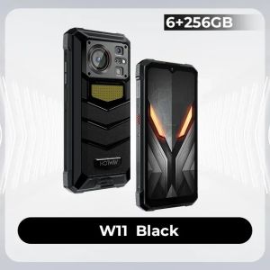 HOTWAV W11สมาร์ทโฟนที่ทนทานAndroid 13 20800MAhแบตเตอรี่6.6 FHD + 12GB RAM 256GB ROM 280LMไฟฉาย33W
