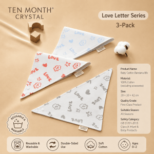 【十月结晶|TEN-M JOURNEY|OCTOBER CRYSTAL】 Baby Drool Bibs | Disposable 20PCS & Reusable 3PCS