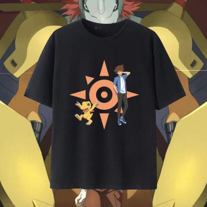 🔥 Digimon Agumon Anime T-Shirt 👕 Trendy Graphic Tee | 100% Cotton Short ...