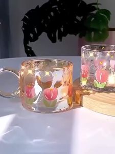 [FURNI HOME] Cốc thủy tinh uống nước hoa tuy lip xinh xắn trong suốt tặng bạn gái em gái