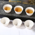 LEBI Food Grade Rice Husk Kung Fu Tea Cup Small Cup Thick and High Temperature Resistant Travel Tea Set Tea Drinking Tea Cup Disposable Tea Cup. 